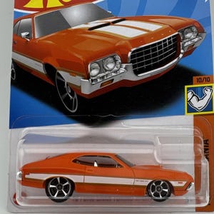 Hot Wheels 1972 Ford Gran Torino Hw Muscle Mania Orange Collector&#39;s Edition