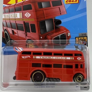 Hot Wheels Trouble Decker London Bus HW Metro Red Collector&#39;s Edition