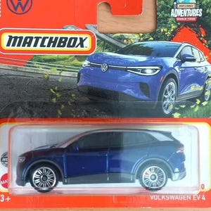 Matchbox Volkswagen EV4 blu scuro metallizzato - Idea regalo di Natale in edizione da collezione