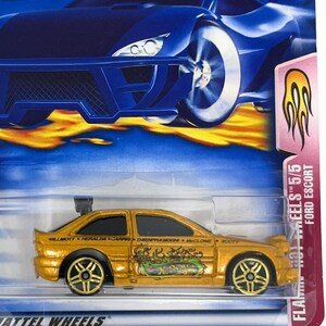 Hot Wheels Ford Escort Rally Highway 35th Anniversary Gold - Collector&#39;s Edition