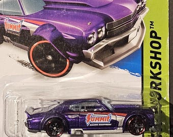 Hot Wheels 1970 Chevrolet Chevelle-matte Orange- Long Card -hard