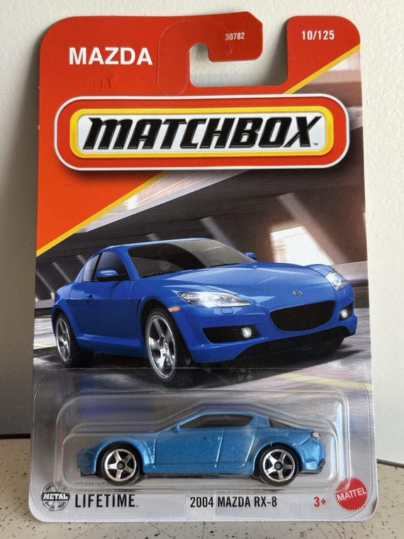 Matchbox 2004 Mazda RX-8 Turbo Sport - Blue - Collector's Edition