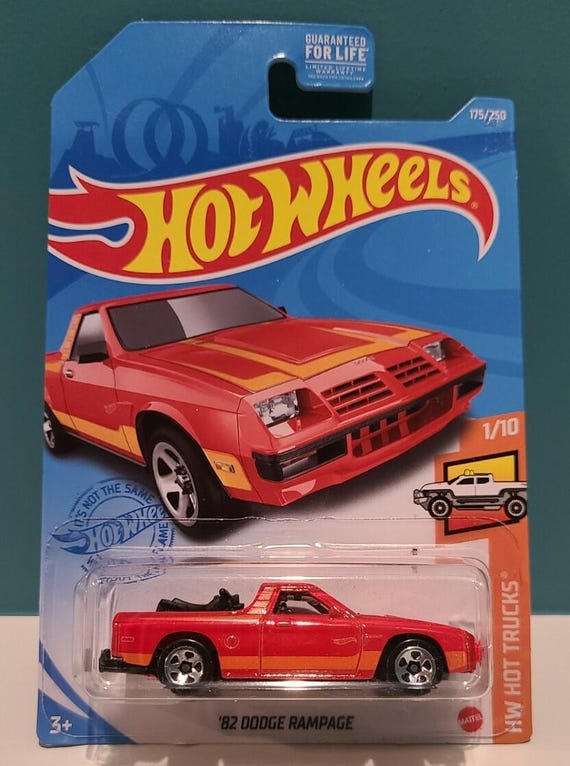 Hot Wheels 1982 Dodge Rampage HW Hot Trucks - Red - Collector's Edition