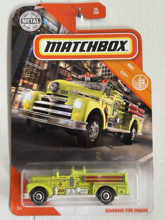 Matchbox Seagrave Fire Engine Truck Mbx City - Yellow - Collector's Edition