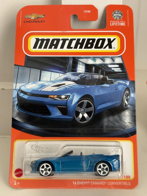 Matchbox '16 Chevy Camaro Convertible RIVERSIDE BLUE | FSC Collector's Edition
