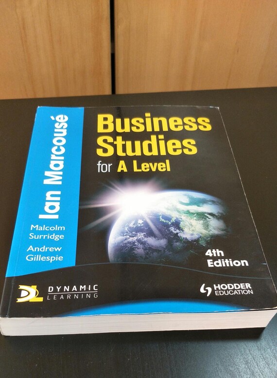 Business Studies for A-level (Hodder Education Publication) by Ian Marcouse 4th Edition Paperback