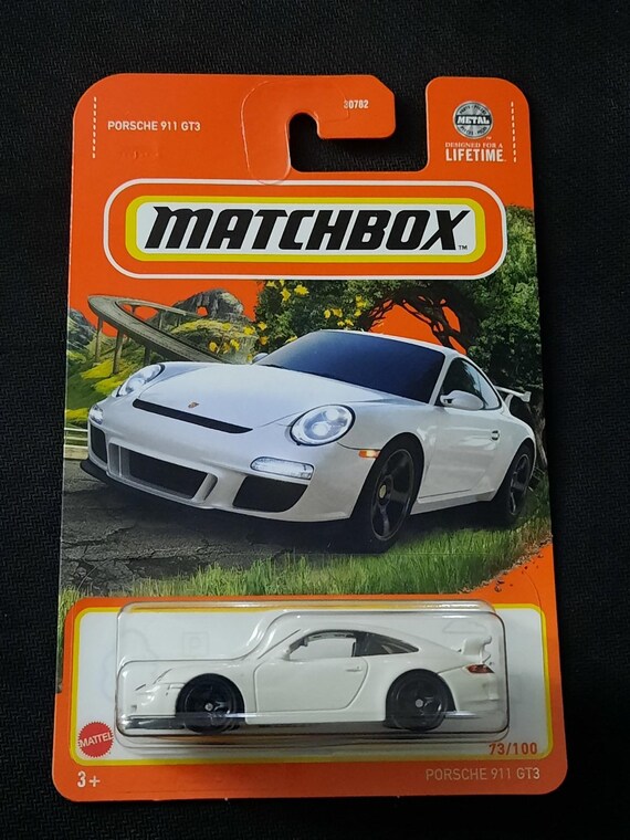 Matchbox Porsche 911 GT3 Turbo Sport Luxury Car - White - Collector's Edition