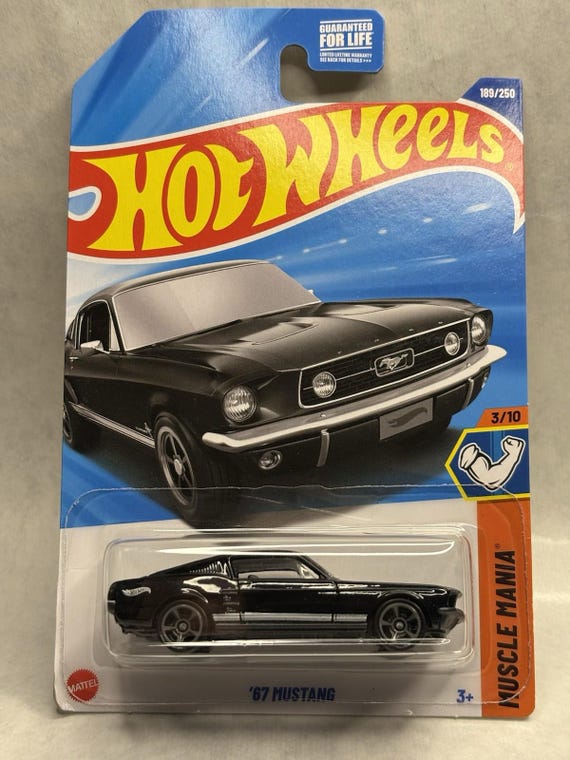 Hot Wheels 1967 Ford Mustang Hw Muscle Mania - Black - Collector's Edition
