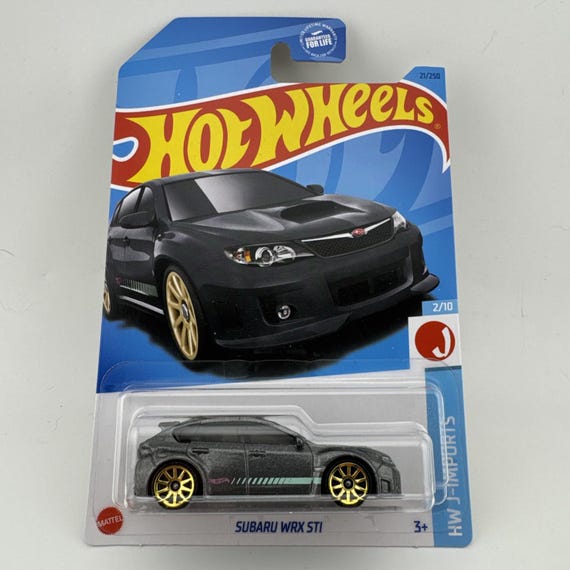 Hot Wheels Subaru WRX STI Turbo HW J-Imports Gray Collector's Edition