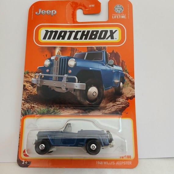 1948 Matchbox Willys Jeepster Off Road Blue Father's Day Gift Collector's Edition