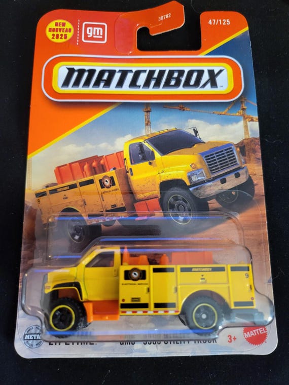 Matchbox GMC 3500 Utility Truck Constructions Yellow