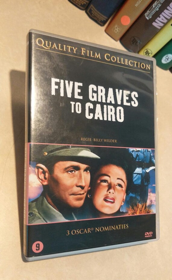 Five Graves To Cairo 1943 Film , Anne Baxter , Billy Wilder DVD Perfect Birthday Gift