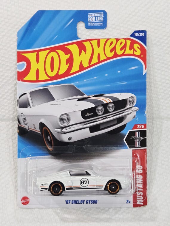 Hot Wheels 1967 Shelby GT500 Mustang 60 Series White Collector's Edition