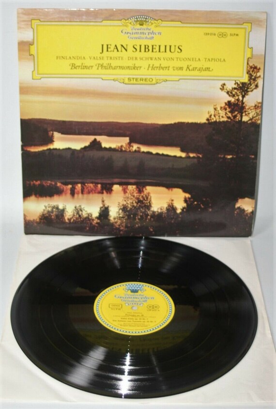 Jean Sibelius - Finlandia , Valse Triste , The Swan of Tuonela , Tapiola DG 139 016 LP (12") s