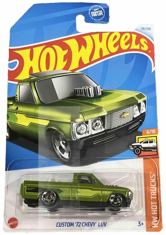 Hot Wheels Custom 1972 Chevy Luv Pickup Hw Hot Trucks Green - Collector's Edition
