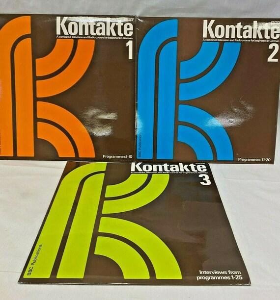 KONTAKTE 1 2 3 Combined TV Radio Course for Beginners 1974 German LP (12") s