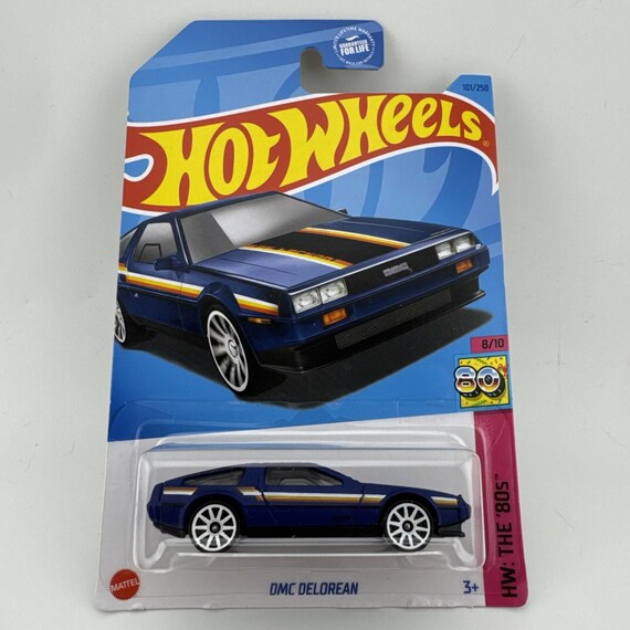 Hot Wheels DMC Delorean Diecast Car The '80's Dark Blue Collector's Edition