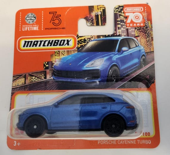 Matchbox Porsche Cayenne Turbo 70 YEARS Metalflake Blue Collector's Edition