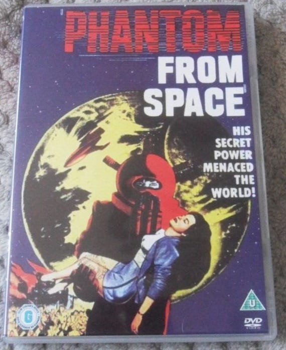 Phantom from Space PAL R0 DVD Ted Cooper, Rudolph Anders & Noreen Nash