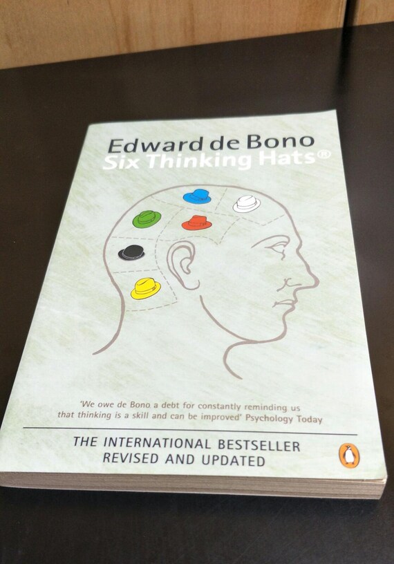 Six Thinking Hats by Edward de Bono Paperback Christmas Gift Penguin Books 2000