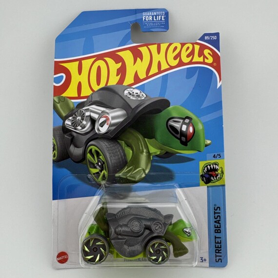 Hot Wheels Turtoshell HW Street Beasts Green - Gray Collector's Edition