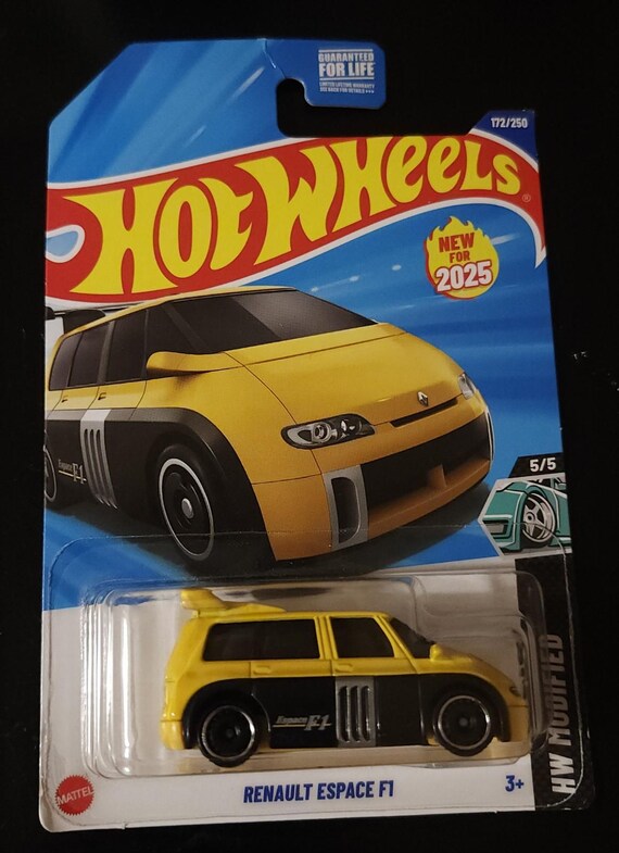 Hot Wheels Renault Espace F1 Van HW Modified Yellow/Black - Collector's Edition