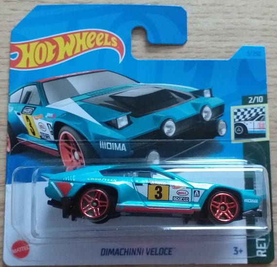 Hot Wheels Dimachinni Veloce Hw Retro Racers Aqua Marine Blue