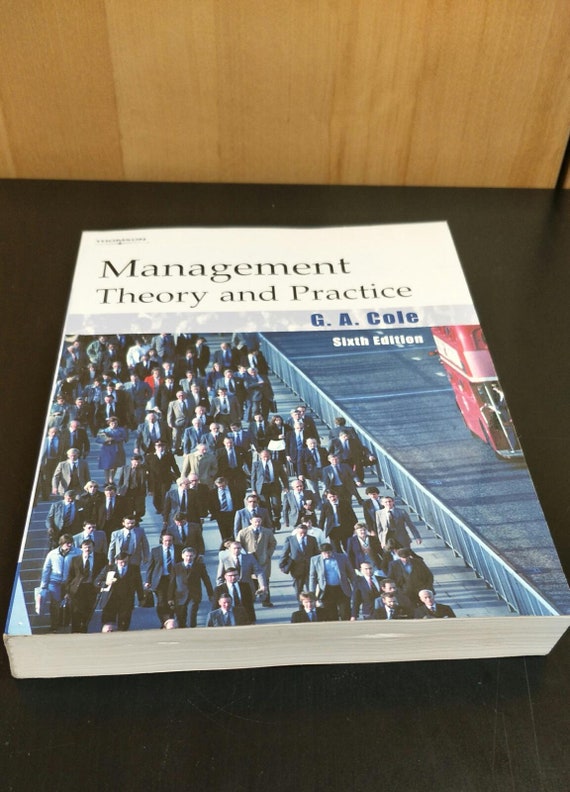 Management Theory and Practice by Gerald Cole Paperback Christmas Gift Published by Cengage Learning 1980
