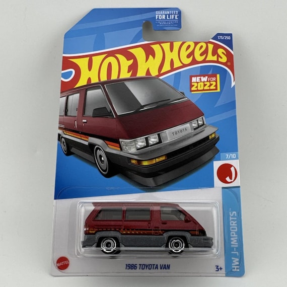 Hot Wheels 1986 Toyota Van HW J-Imports Burgundy Red Collector's Edition
