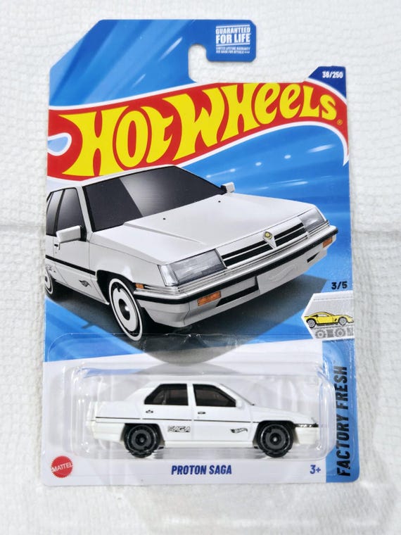 Hot Wheels Proton Saga Factory Fresh Series White Collector's Edition