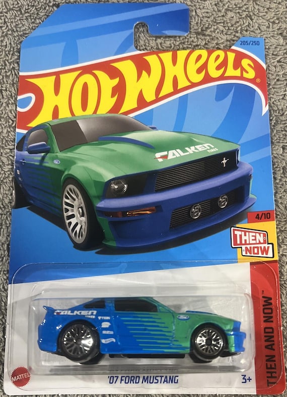 Hot Wheels Ford Mustang Falken Hw Then And Now Blue - Collector's Edition
