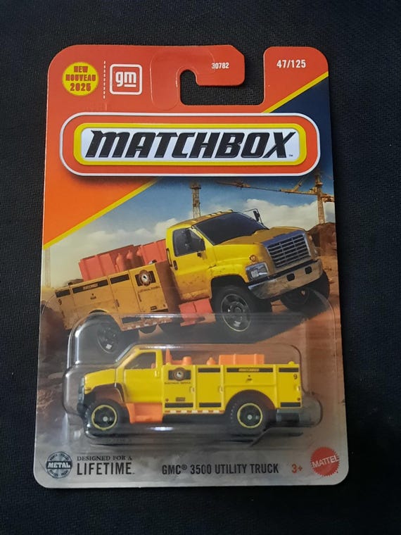 Matchbox GMC 3500 Utility Truck - Yellow - Collector's Edition