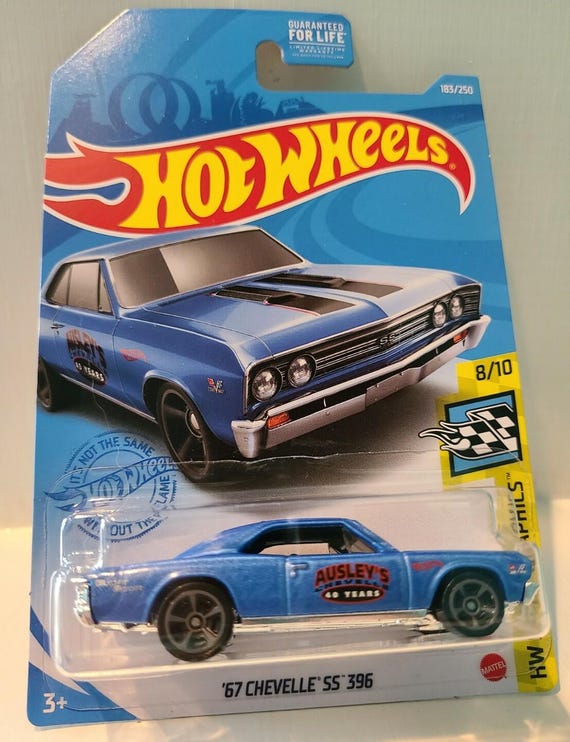 Hot Wheels 1967 Chevelle SS 396 Hw Speed Graphics ~ Ausley's Blue Collector's Edition