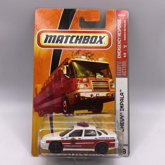 Matchbox Chevy Impala Emergency Response Fire Rescue White Collector's Edition