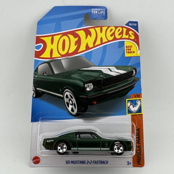 Hot Wheels 1965 Ford Mustang 2+2 Fastback Hw Muscle Mania Green Collector's Edition