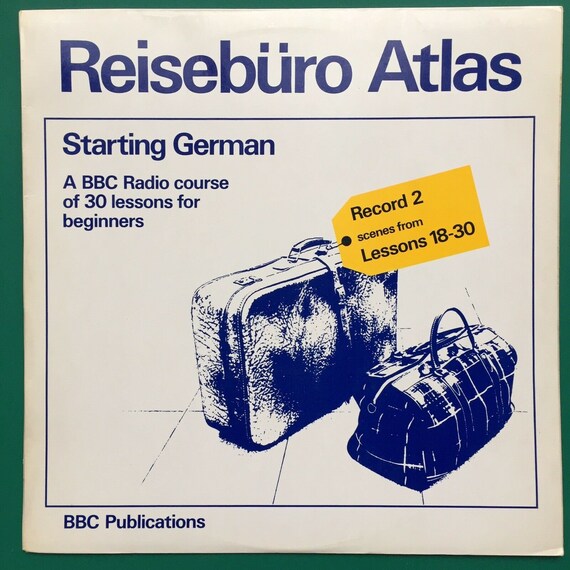 Reiserburo Atlas Starting German Language Course LP BBC Radio Edith Baer Oldnall LP (12") s