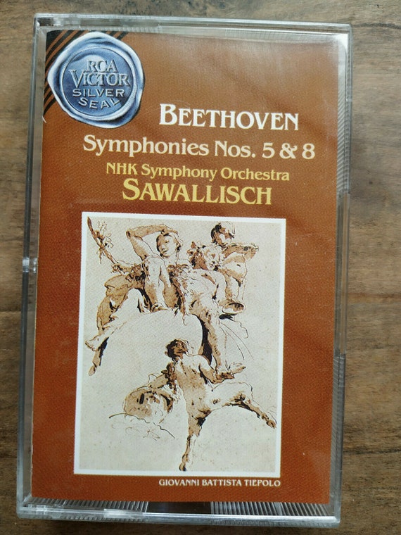 Beethoven Symphonies Nos 5, 8 - Sawallisch Audio-K7 RCA Victor Vintage Cassette 1985 Christmas Gift Ideas