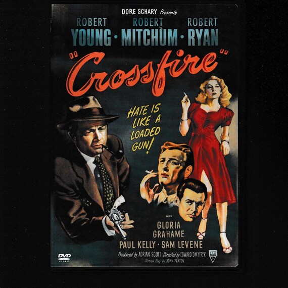 CROSSFIRE R1 (US Import) DVD with Robert Mitcham, Robert Ryan, Robert Young