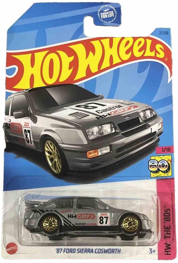 Hot Wheels 1987 Ford Sierra Cosworth Hw The '80s Metallic Silver - Collector's Edition