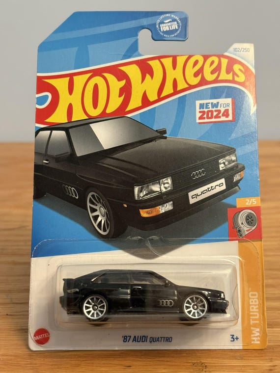 Hot Wheels 1987 Audi Quattro HW Turbo - Black - Collector's Edition