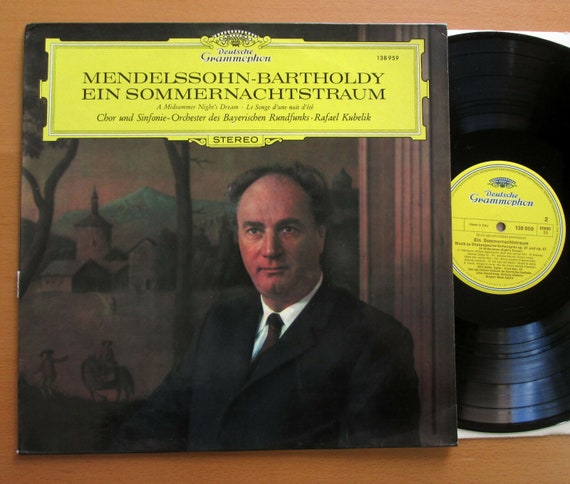 Mendelssohn Midsummer Night's Dream Rafael Kubelik Bayerischen DG 138 959 Vinyl LP (12") Christmas Gift Ideas