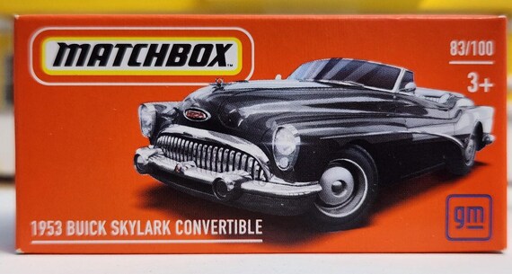 Matchbox Power Grab 1953 Buick Skylark Convertible Classic Diecast Car Black Collector's Edition