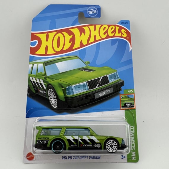 Hot Wheels Volvo 240 Drift Wagon HW Slammed Series Green Collector's Edition