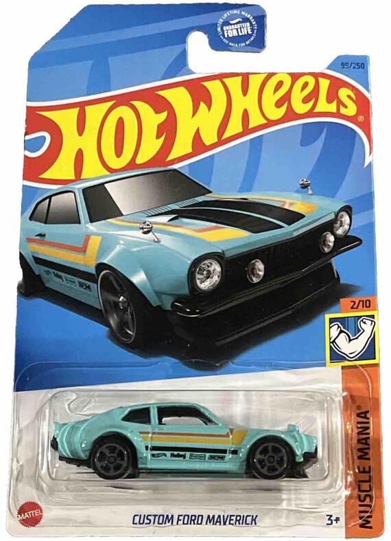 Hot Wheels Custom Ford Maverick Hw Muscle Mania Teal Blue - Collector's Edition