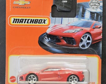 マッチボックス 2020 シボレー コルベット C8 - ホワイト ブラック