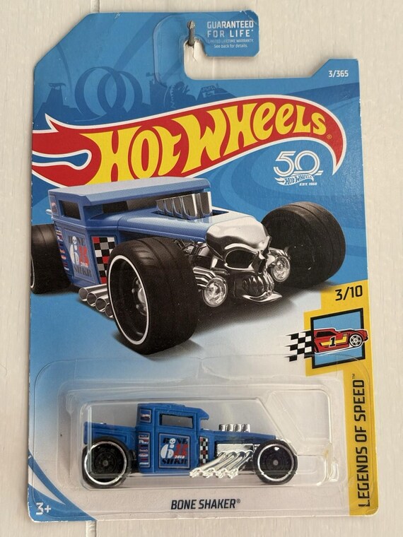 Hot Wheels Bone Shaker - Legends of Speed - Blue - Collector's Edition