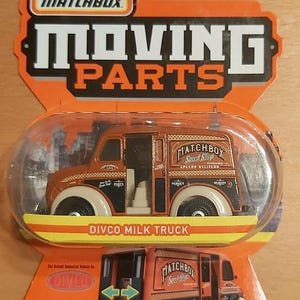 Camion de lait Matchbox Divco - Pièces mobiles - Idée cadeau de Noël édition collector marron