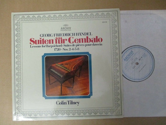 Handel Lessons for Harpsichord 1720 Nos 2, 4, 5 & 8 / Tilney 2533 168 Vinyl LP (12") s