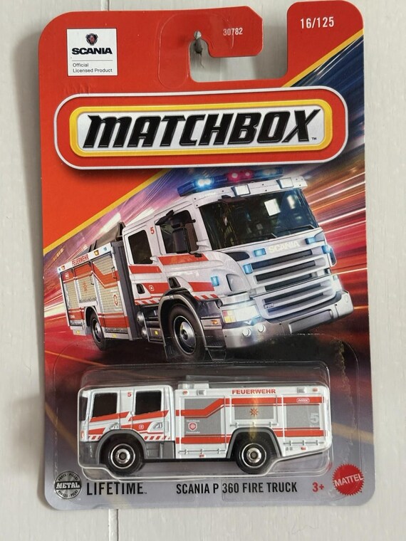 Matchbox Scania P 360 Fire Truck White - Collector's Edition