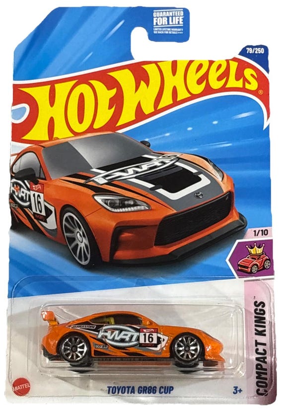 Hot Wheels Toyota GR86 CUP Hw Compact Kings Orange - Collector's Edition